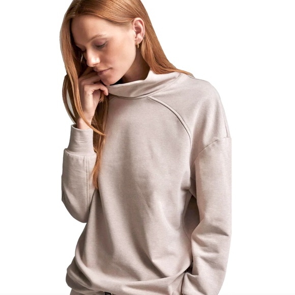 VARLEY Morrison Mock Neck Sweatshirt in Sphinx - XS - Picture 3 of 13